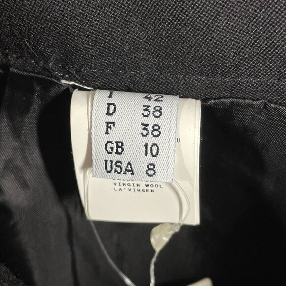 NEW Moschino Skirt Womens 8 black pencil straight designer classic - Picture 5 of 12